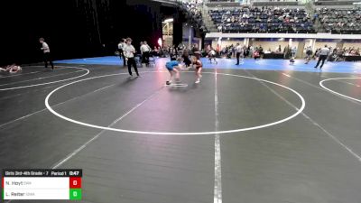 Girls 3rd-4th Grade - 71 5th Place Match - Loxley Reiter, Iowa vs Niyah Hoyt, Sebolt Wrestling Academy