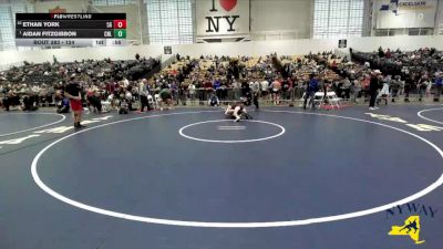 124 lbs Cons. Round 2 - Ethan York, 518 Grapplers vs Aidan Fitzgibbon, Club Not Listed