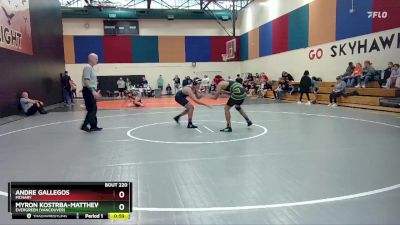 165 lbs Cons. Round 1 - Andre Gallegos, McNary vs Myron Kostrba-Matthews, Evergreen (Vancouver)