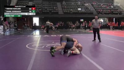 174 lbs Quarterfinal - Daniil Gorshkov, Embry-Riddle (Ariz.) vs Treven Hokland, Eastern Oregon University (OR)