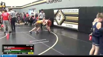 80 lbs Cons. Semi - Carson Zimmerman, Kenton Ridge vs Roe Griffith, West Liberty