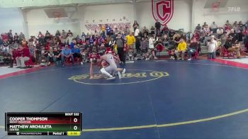 132 lbs Cons. Round 2 - Cooper Thompson, Rocky Mountain vs Matthew Archuleta, Center