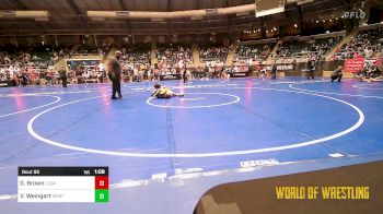 73 lbs Quarterfinal - Greyson Brown, Legacy Dragons vs Vincent Weingart, Westshore Wrestling Club