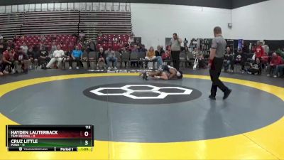 112 lbs Placement Matches (8 Team) - Hayden Lauterback, Team Revival vs Cruz Little, POWA