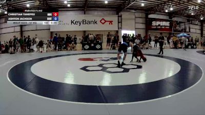 57 kg Cons. Round 4 - Christian Tanefeu, Matpac Wrestling Club vs Ashton Jackson, Boilermaker RTC