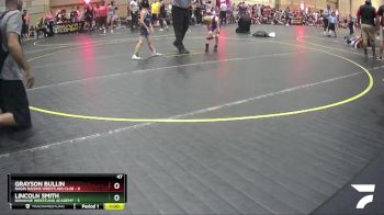 47 lbs Round 1 (6 Team) - Lincoln Smith, Donahue Wrestling Academy vs Grayson Bullin, Ragin Raisins Wrestling Club