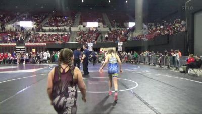 100 lbs Quarterfinal - Olivia Swimley, Sidney Wrestling Club vs Khloe Price, Cut Bank