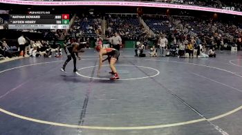 2A 150 lbs Cons. Semi - Jayden Henry, Trinity vs Nathan Howard, John M. Morehead High School