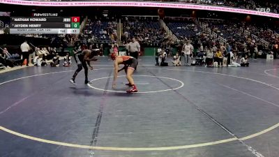 2A 150 lbs Cons. Semi - Jayden Henry, Trinity vs Nathan Howard, John M. Morehead High School