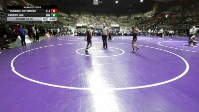 128 lbs Round Of 16 - Manuel Gutierrez, Selma vs Freddy Lee, Shafter