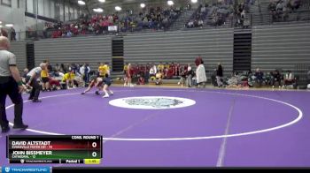 106 lbs Semis & 1st Wrestleback (8 Team) - David Altstadt, Evansville Mater Dei vs John Bissmeyer, Cathedral