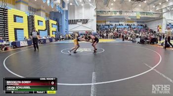 132 lbs Cons. Round 1 - Orion Schlussel, Sanford H S vs Brooklyn Gordy, William Penn