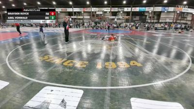 95 lbs Cons. Round 1 - Abel VonWald, Douglas Wrestling Club vs Brayden Royce, Parkston