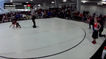 29 lbs Cons. Semi - Ross Collins, Midwest Destroyers Wrestling Club vs Kaysen Muhr, Pride Wrestling Club