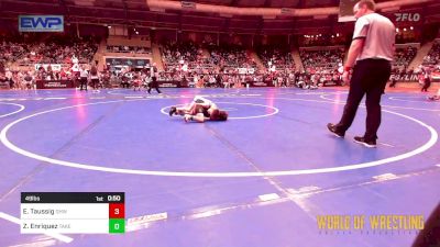 49 lbs Round Of 16 - Ezra Taussig, Greater Heights Wrestling vs Zane Enriquez, Takedown Elite