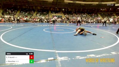 88 lbs Round Of 16 - Cooper Freund, Kansas Young Guns vs Jaxson Boucher, MIGRTC