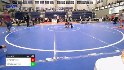 110 lbs Quarterfinal - Jace Melber, Rogers Iron Wrestling vs TJ Patterson, Team Tulsa Wrestling Club