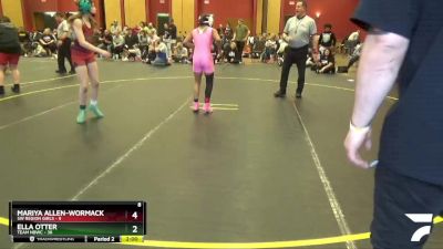 98 lbs Round 3 (6 Team) - Mariya Allen-Wormack, SW Region Girls vs Ella Otter, Team NBWC