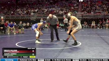 2A-145 lbs Champ. Round 1 - Brock Mulder, Boyden-Hull/Rock Valley vs Dante Zuniga, Columbus/WMU