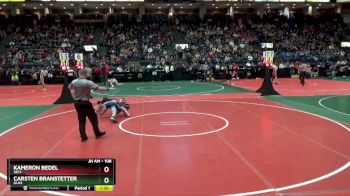 108 lbs Champ. Round 2 - Kameron Bedel, SEC1 vs Carsten Branstetter, GLN2