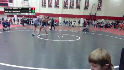 197 lbs Champ. Round 2 - Asaiah Kamplain, Corban University vs Hunter Langham, Unattached
