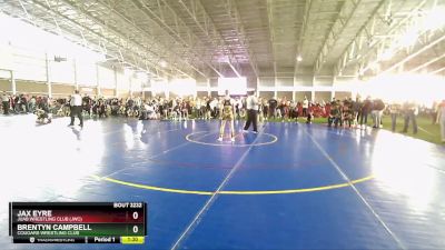 110 lbs Champ. Round 1 - Jax Eyre, Juab Wrestling Club (JWC) vs Brentyn Campbell, Cougars Wrestling Club