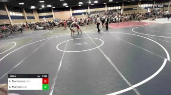 145 lbs Quarterfinal - Angela Muminovic, Cvbjj vs Alani Marrujo, Animal House WC