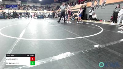 80 lbs Final - Jake Johnson, Pauls Valley Panther Pinners vs Boston Nelson, Harrah Little League Wrestling