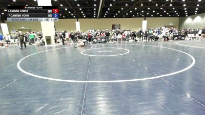126 lbs Champ. Rd Of 16 - Landon Lewis, Cougar Wrestling Club vs Carter York, Ozark High School