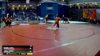 110 lbs Champ. Round 2 - Isabel Soto, Tucson High Magnot vs Kiera Henry, Gettysburg