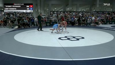 53 kg Champ. Rd Of 16 - Sydney Petzinger, Pennsylvania vs Libby Roberts, Laker Wrestling Club