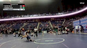 3A 175 lbs Semifinal - Jacob Hillis, Oak Grove High School vs Dominic Blue, Union Pines