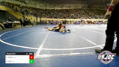 155 lbs Round Of 64 - Colton Flynt, Choctaw Ironman Youth Wrestling vs Danny Cox, Panther Youth Wrestling