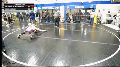 67 lbs Round Of 16 - Zachary Montgomery, Berryhill Wrestling Club vs Van Robison, Bristow Elementary Wrestling Club