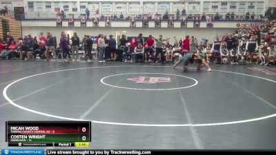165 lbs 2nd Wrestleback (16 Team) - Costen Wright, Creekview vs Micah Wood, Thomas County Central HS