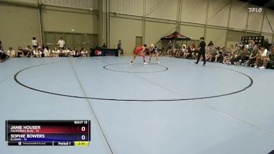 130 lbs Placement Matches (8 Team) - Janie Houser, California Blue vs Sophie Bowers, Illinois