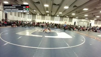 100 lbs Champ. Round 1 - Maylin Bernard, Roosevelt vs Orianna Gonzalez, Cheyenne East