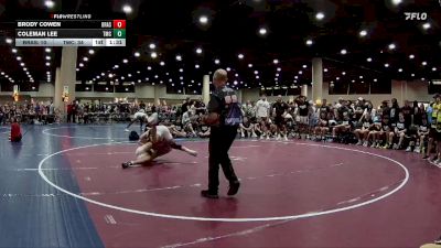 165 lbs Round 4 (6 Team) - Coleman Lee, Team Mat Clash vs Brody Cowen, BRAWL Silver