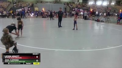 42 lbs Round 1 - Laykin Arnott, Seymour Youth Wrestling vs Zaya Clemons, North Alabama Elite Wrestling