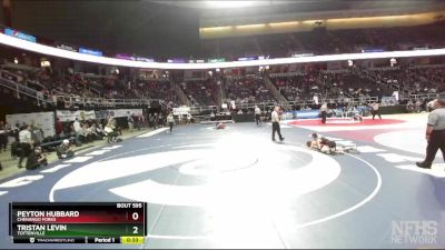 I-108 lbs Cons. Round 3 - Tristan Levin, Tottenville vs Peyton Hubbard, Chenango Forks