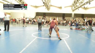 197-H lbs Consi Of 4 - Josiah Barrera, RedNose Wrestling School vs Joseph Brown, MetroWest United