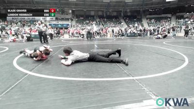 76 lbs Consi Of 8 #2 - Blaze Graves, Red Ryder Wrestling Club vs Landon Heimbach, D3 Wrestling Cluib