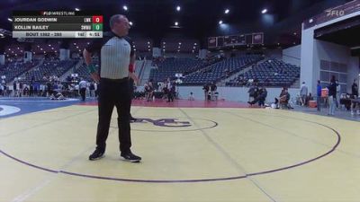 285 lbs Cons. Semi - Jourdan Godwin, Lindsey Wilson (Ky.) vs Kollin Bailey, Southwestern Michigan