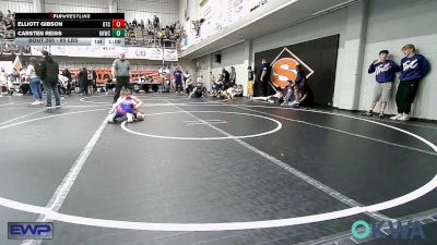 85 lbs Final - Elliott Gibson, Owasso Takedown Club vs Carsten Reiss, Keystone Kids Wrestling Club