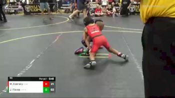 56 lbs Quarterfinals (8 Team) - Javier Flores, Untouchables White vs Mason Ezersky, Combative Sports Athletic Center