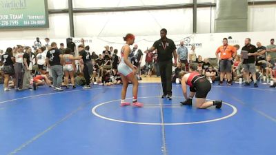 76 lbs Rr Rnd 1 - Adelynn McKenzie, Lady Warriors United - W vs Makayla Vasser, Charlies Angels- W