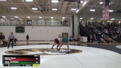 285 lbs Cons. Round 3 - Cole Jackson, Cal Poly vs Keith Miley, Little Rock