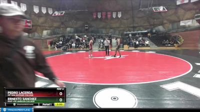 133 lbs Champ. Round 1 - Ernesto Sanchez, East Los Angeles College vs Pedro Lacerda, Mt. San Antonio College