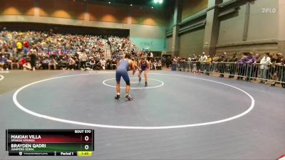 138 lbs Prelim - Brayden Qadri, Junipero Serra vs Makiah Villa, Spanish Springs