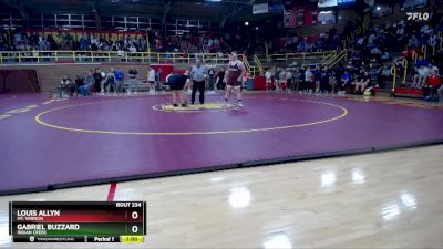 285 lbs Cons. Round 1 - Louis Allyn, Mt. Vernon vs Gabriel Buzzard, Indian Creek